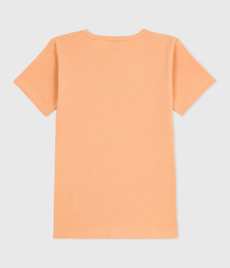 Tee-shirt manches courtes en coton enfant beige