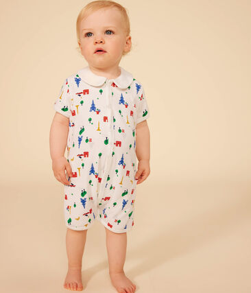 Combinaison courte en coton bébé