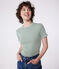 Tee-shirt Femme l'Iconique en coton rayé PALMERAIE/ MARSHMALLOW