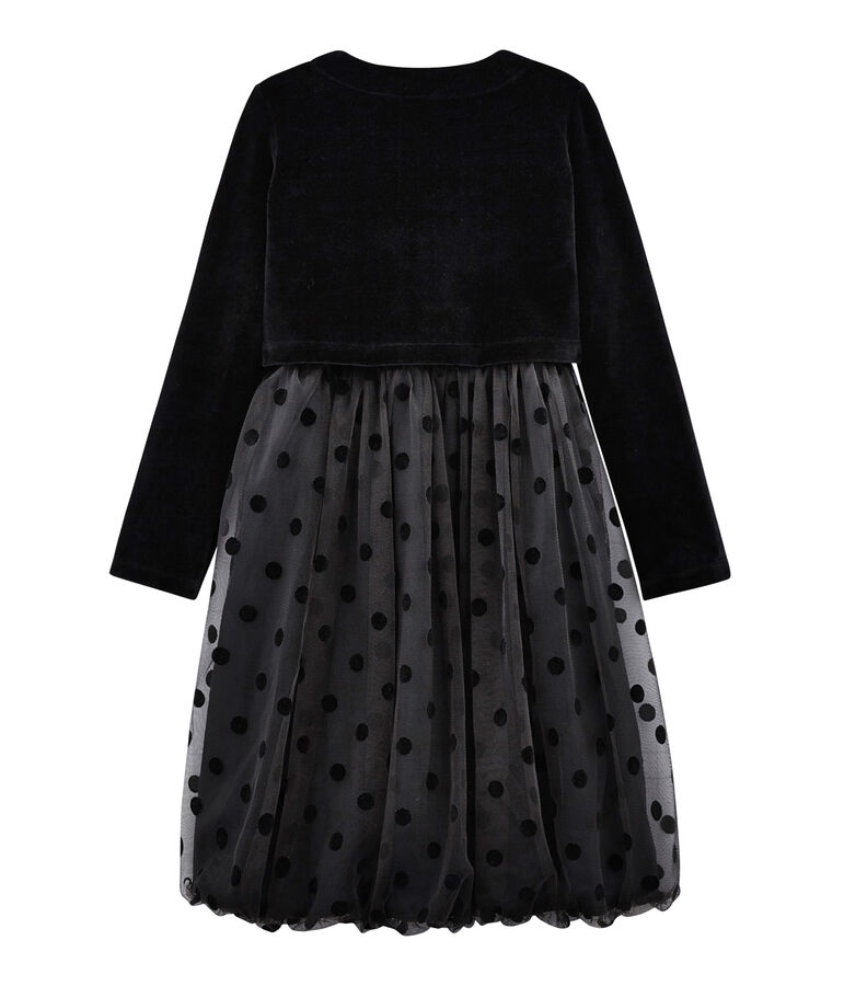 Ensemble robe + bol&eacute;ro enfant fille multicouleur