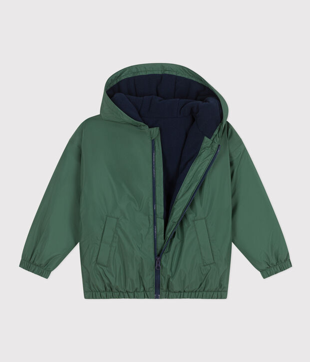 Coupe-vent chaud enfant gar&ccedil;on vert