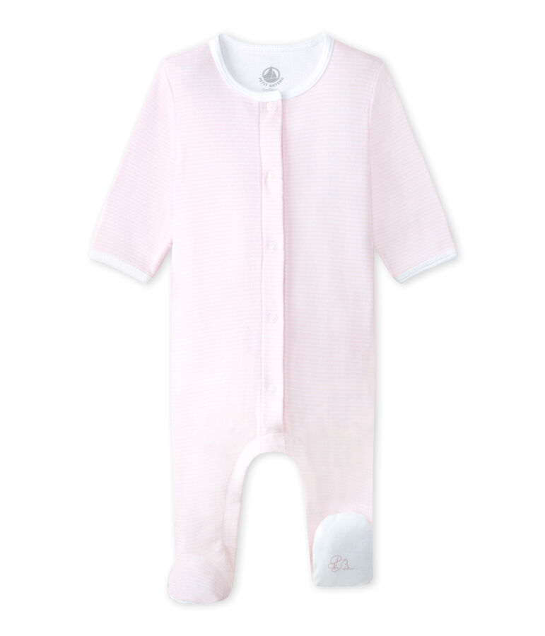 Bodyjama B&eacute;b&eacute; mixte rose VIENNE/blanc ECUME