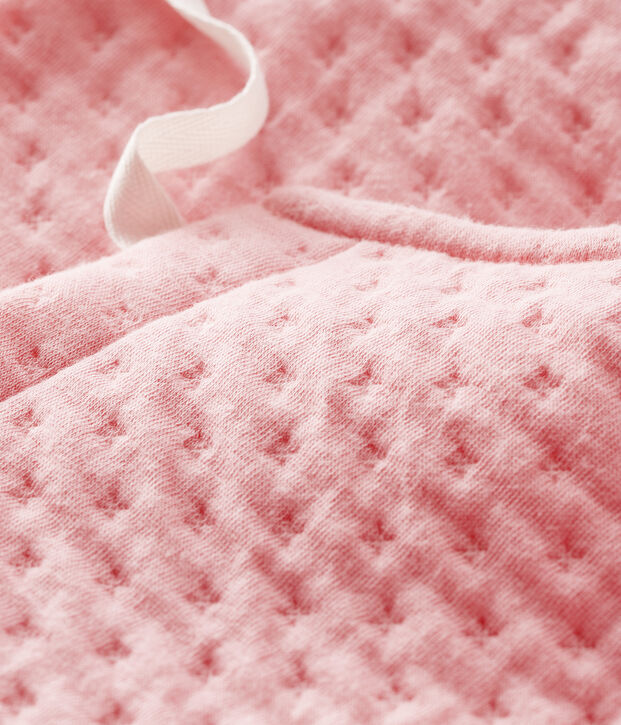 Cardigan b&eacute;b&eacute; en tubique rose