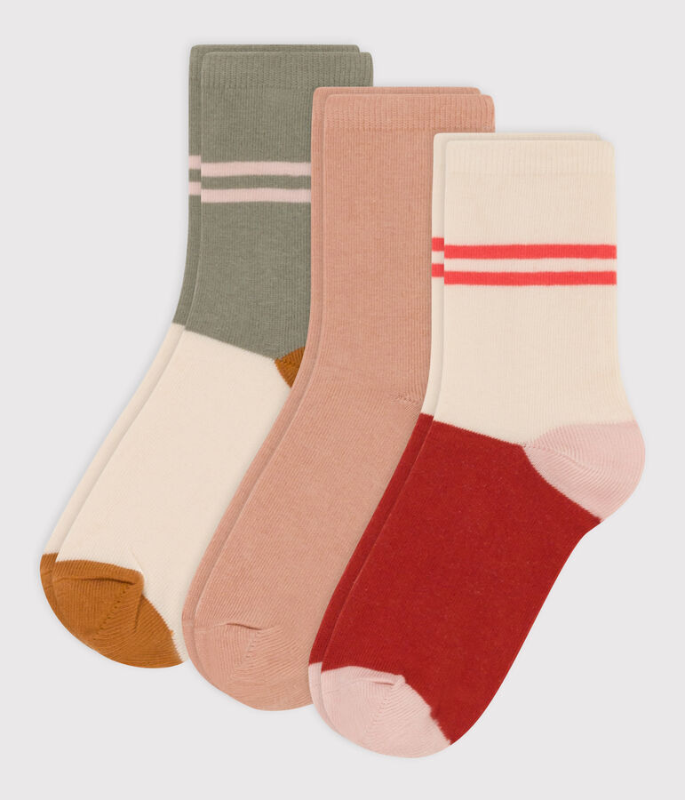 Lot de 3 paires de chaussettes en jersey de coton enfants variante 1