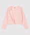 Cardigan en coton enfant fille rose MINOIS/ ARGENT