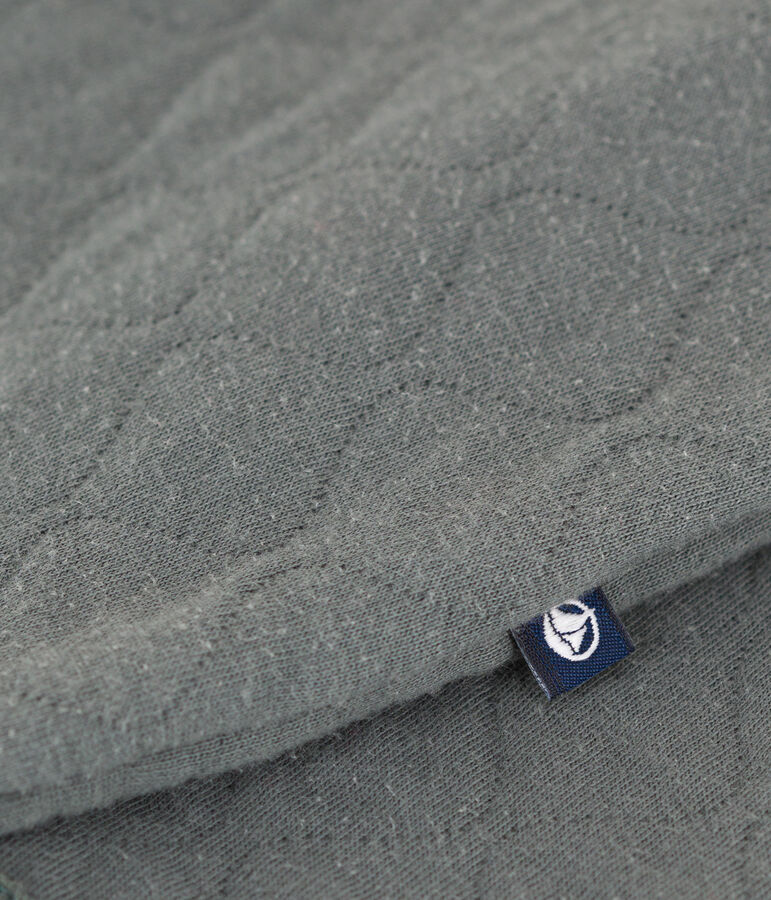 Combinaison longue en tubique matelass&eacute; b&eacute;b&eacute; vert