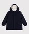 Parka enfant mi-longue unie bleu marine