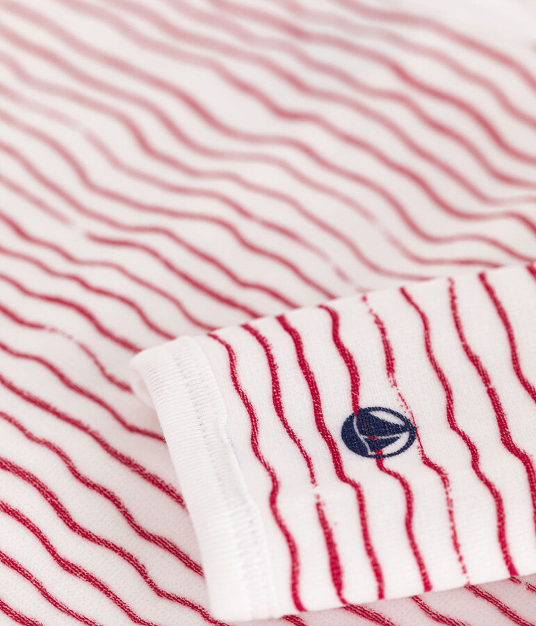 Dors bien en velours b&eacute;b&eacute; blanc ECUME/ CORRIDA