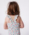 Maillot de bain bébé une pièce à volants, imprimé fleuri blanc MARSHMALLOW/blanc MULTICO