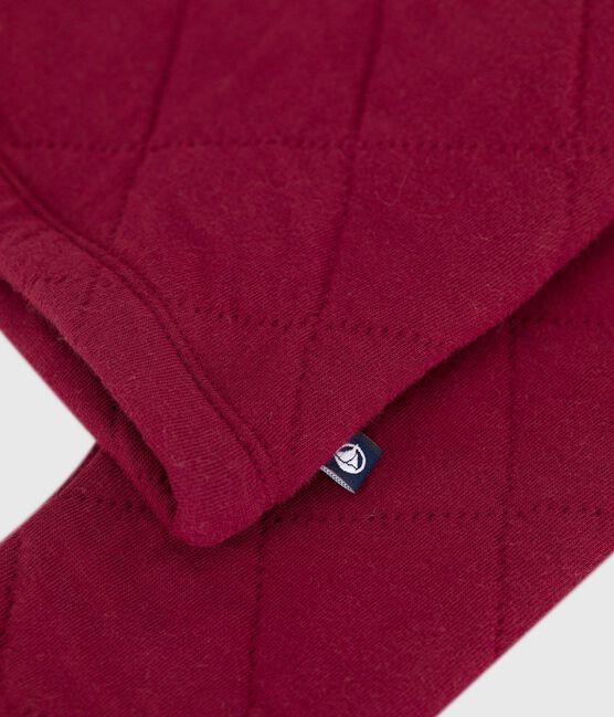 Cardigan enfant en coton uni AMARANTE