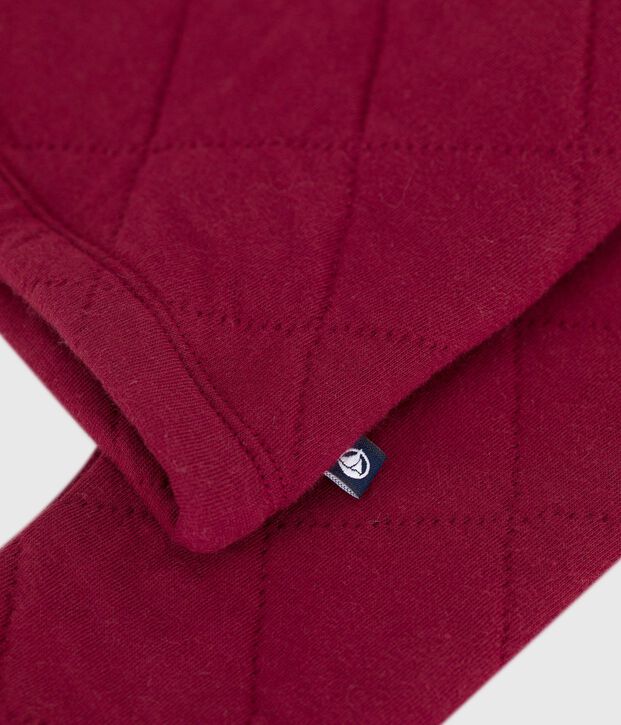 Cardigan enfant en coton uni rouge