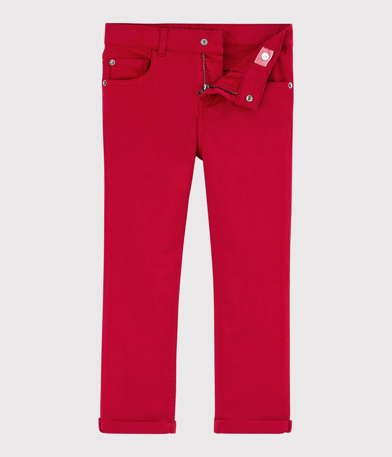 Pantalon enfant gar&ccedil;on rouge