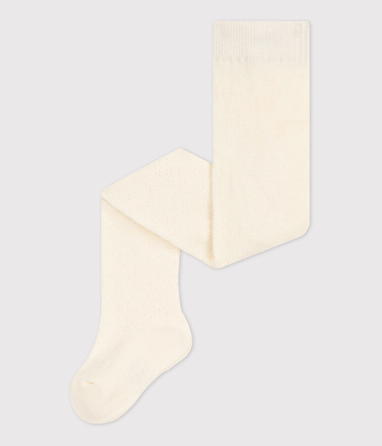 Collant ajour&eacute; b&eacute;b&eacute; en jersey &eacute;cru AVALANCHE