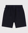 Short en twill de coton et lin enfant bleu SMOKING