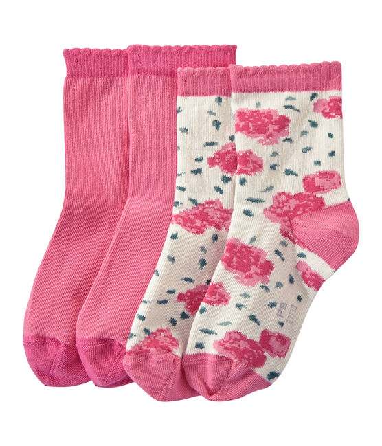 Lot de 2 paires de chaussettes fille blanc LOT