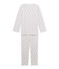 Pyjama fille imprimé petites fleurs bleu BOCAL/blanc MULTICO