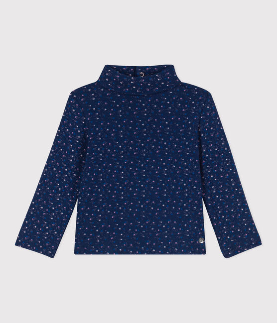Sous pull en coton bébé bleu MEDIEVAL/blanc MULTICO