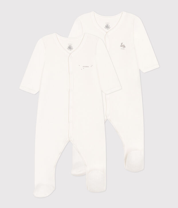 Lot de 2 pyjama b&eacute;b&eacute; en velours multicouleur