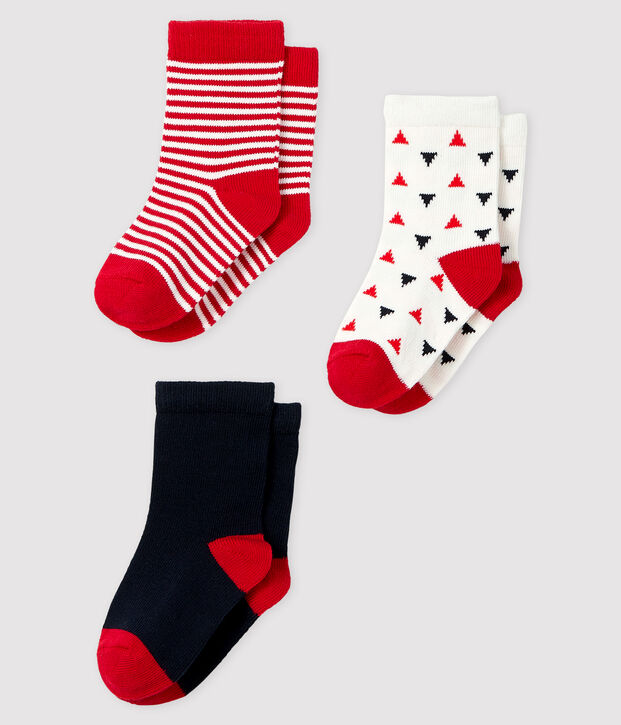 Lot de 3 paires de chaussettes b&eacute;b&eacute; multicouleur