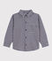Chemise enfant en coton à carreaux bleu SOIR/ MILK