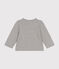 Cardigan en molleton bébé gris CHATON CHINE