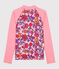 Tee shirt anti-UV UPF 50+ écoresponsable femme rose PATIENCE/blanc MULTICO