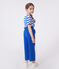 Pantalon enfant en mélange coton et lyocell. bleu SURF