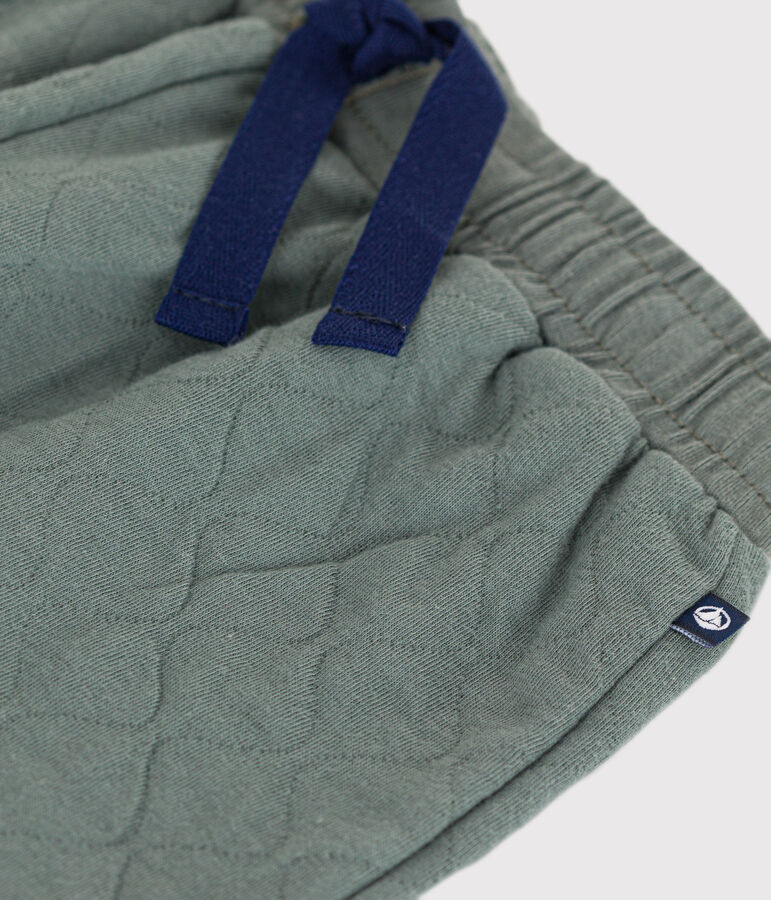 Pantalon en tubique matelass&eacute; enfant gar&ccedil;on vert THUYA