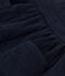 Robe sans manche bébé imprimée en tubique matelassé bleu SMOKING