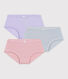 Lot de culottes enfant en coton ajouré taille haute