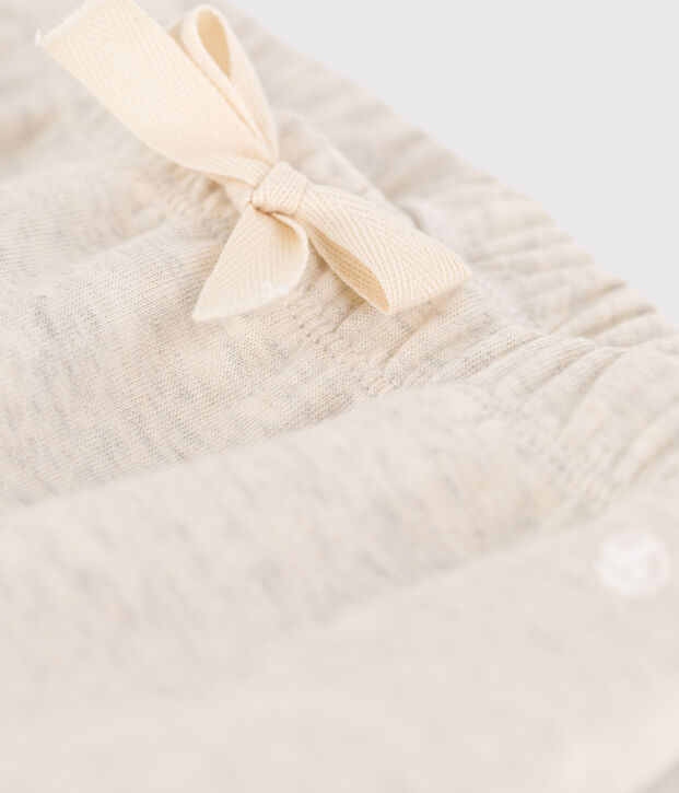 Pantalon b&eacute;b&eacute; en jersey &eacute;pais beige