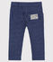 Pantalon en maille rayée bébé garçon bleu SMOKING/blanc MARSHMALLOW