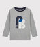 Tee-shirt sérigraphié enfant garçon gris SUBWAY CHINE