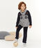 Cardigan tricot enfant garçon gris SUBWAY/bleu SMOKING/ CUIVRE