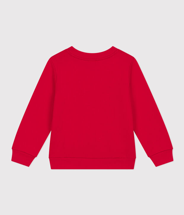 Sweatshirt en molleton enfant gar&ccedil;on rouge