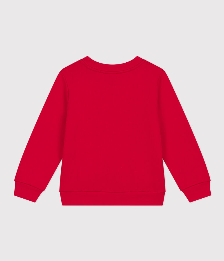 Sweatshirt en molleton enfant gar&ccedil;on rouge CORRIDA