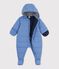 Combipilote b&eacute;b&eacute; en polyester uni bleu