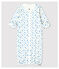 Combisac à étoiles bébé en coton biologique blanc MARSHMALLOW/gris GRIS