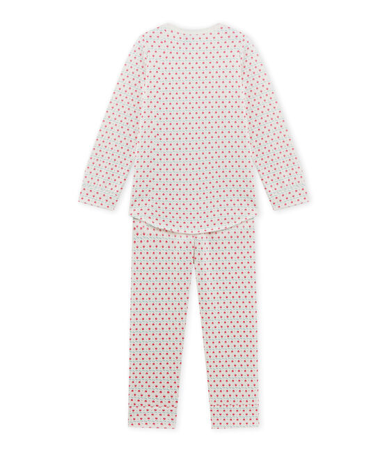 Pyjama fille imprimé blanc LAIT/blanc MULTICO
