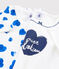Lot de 2 tee-shirts manches courtes cœurs petite fille variante 1