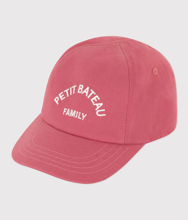 Casquette Petit Bateau Family en serge craquante b&eacute;b&eacute; rose