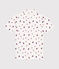 Polo manches courtes en coton enfant garçon blanc MARSHMALLOW/blanc MULTICO