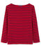 T-shirt mixte rayé rouge MARS/bleu SMOKING
