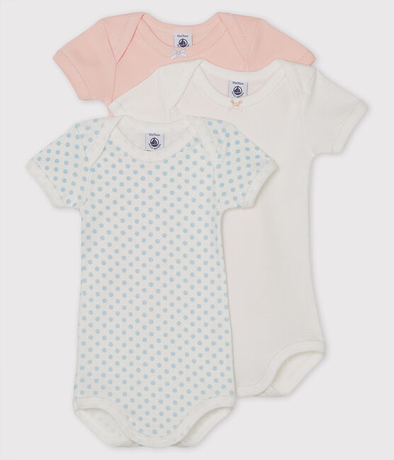 Lot de 3 bodies manches courtes bébé fille variante 1