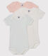 Lot de 3 bodies manches courtes bébé fille