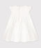 Robe sans manches bébé en popeline blanc ECUME