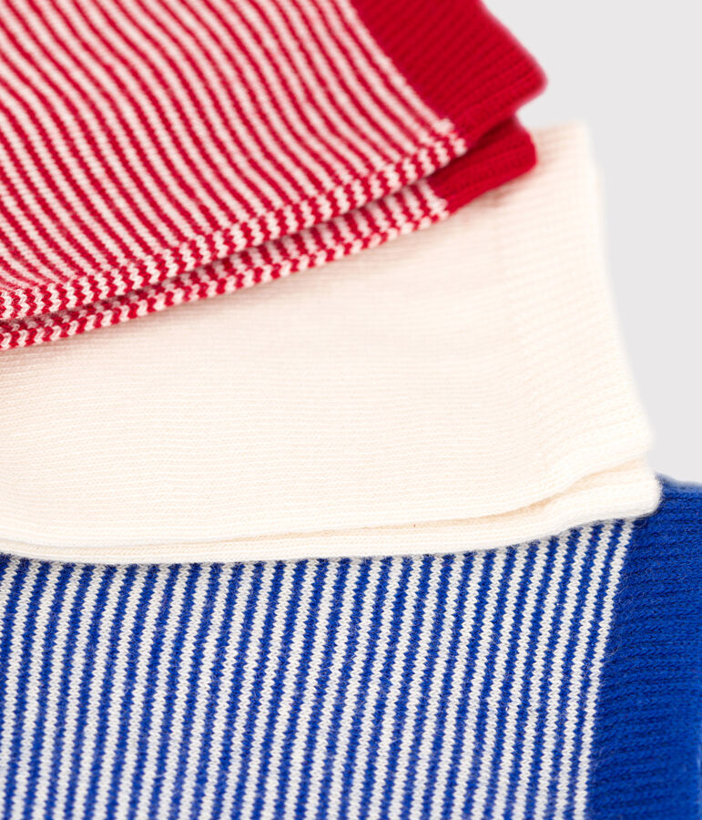 Lot de 3 paires de chaussettes enfant fille multicouleur