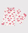 Pyjama ajusté en coton enfant blanc MARSHMALLOW/rouge PEPS