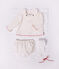 Coffret cadeau b&eacute;b&eacute; avec blouse, bloomer et collants multicouleur