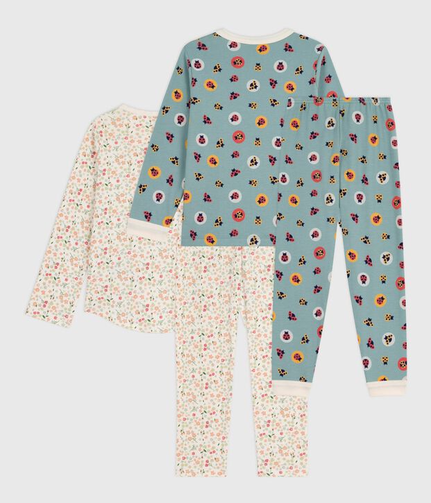 Lot de pyjamas enfant en coton imprim&eacute; multicouleur